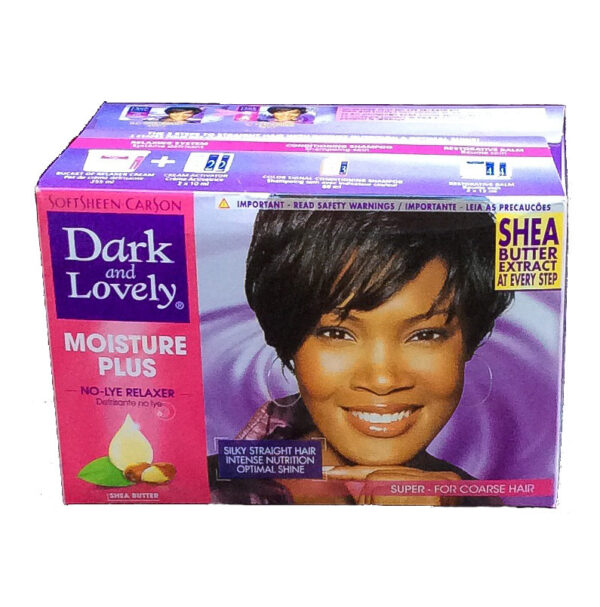 Dark and Lovely Moisturizing Hair Relaxer for Coarse Hair with Shea Butter