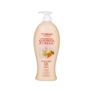 Fruiser Double Moisturising Shower Cream, Goat's Milk UV White with Carrot, 1000 ml